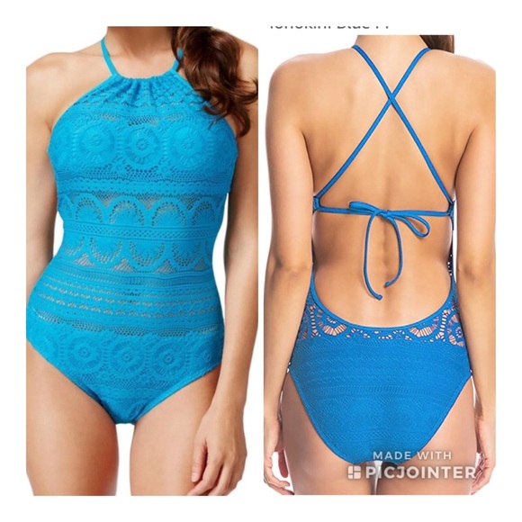 kenneth cole crochet swimsuit